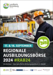 Plakat der Regionalen Ausbildungplatzbörse RAB24